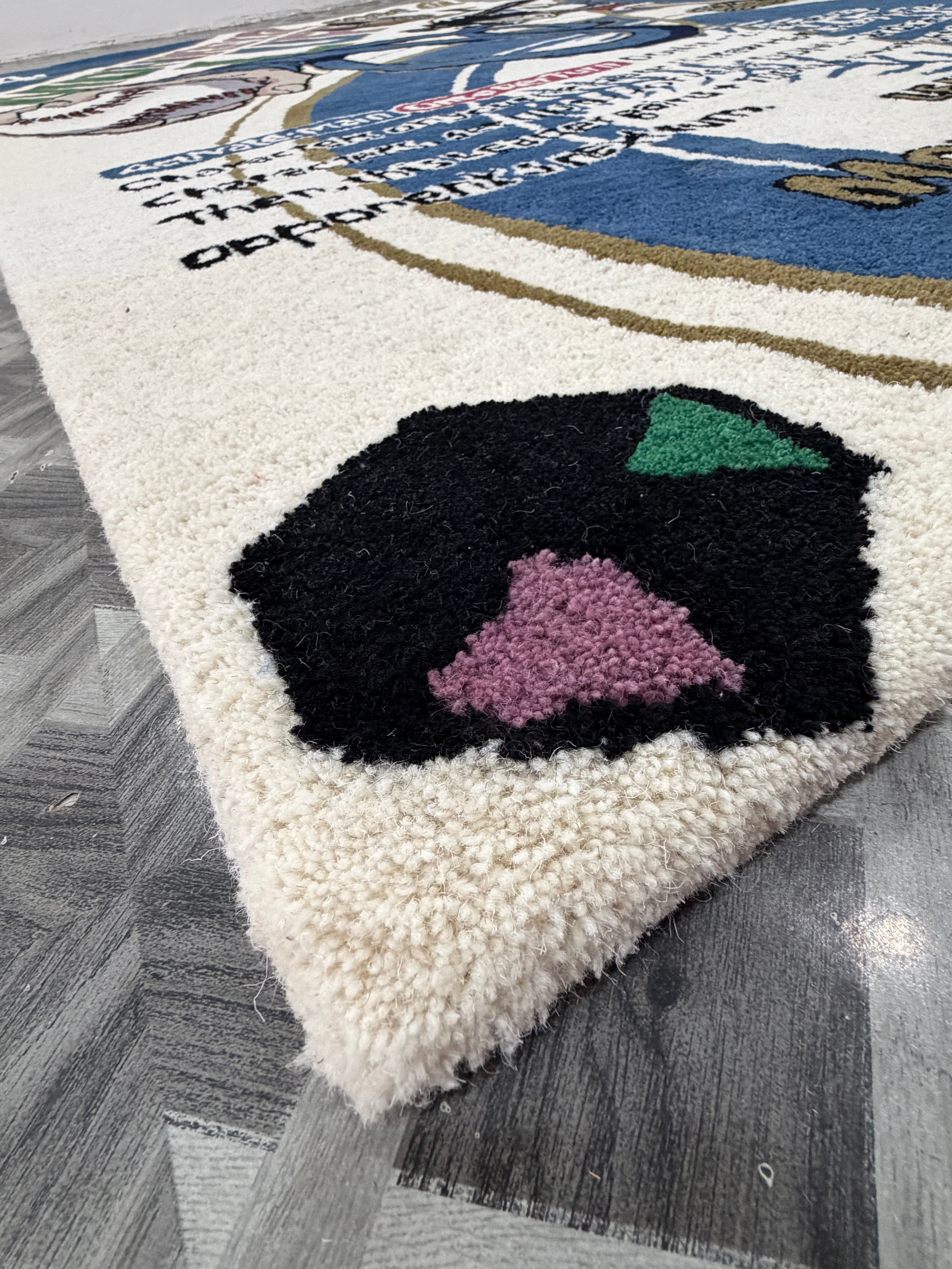 Anime One Piece Luffy Rug | Handmade Tufted Anime Carpet | Monkey D Luffy Decor | Pirate Room Rug | Manga Gift | Gaming Room Decor