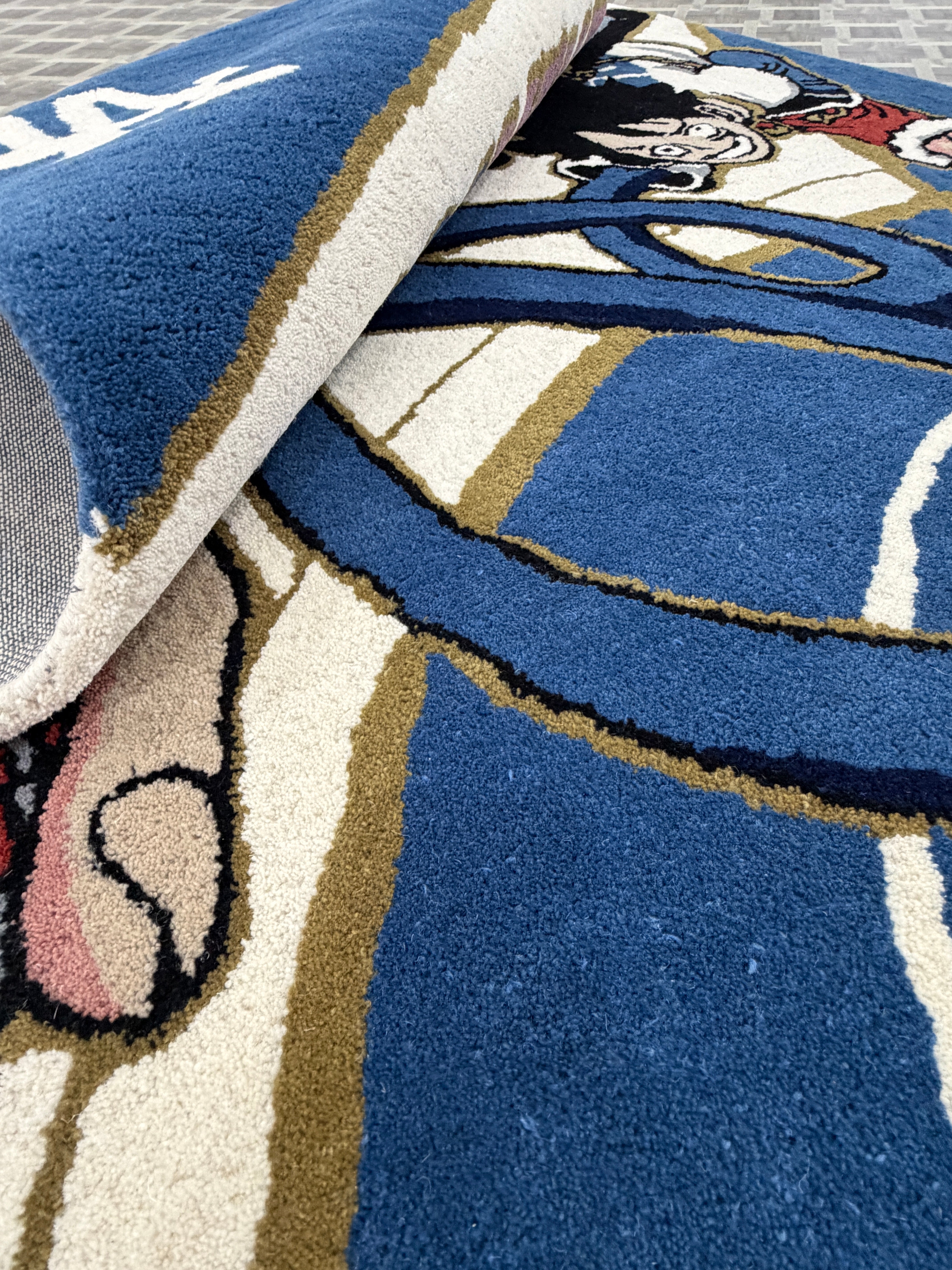 Anime One Piece Luffy Rug | Handmade Tufted Anime Carpet | Monkey D Luffy Decor | Pirate Room Rug | Manga Gift | Gaming Room Decor