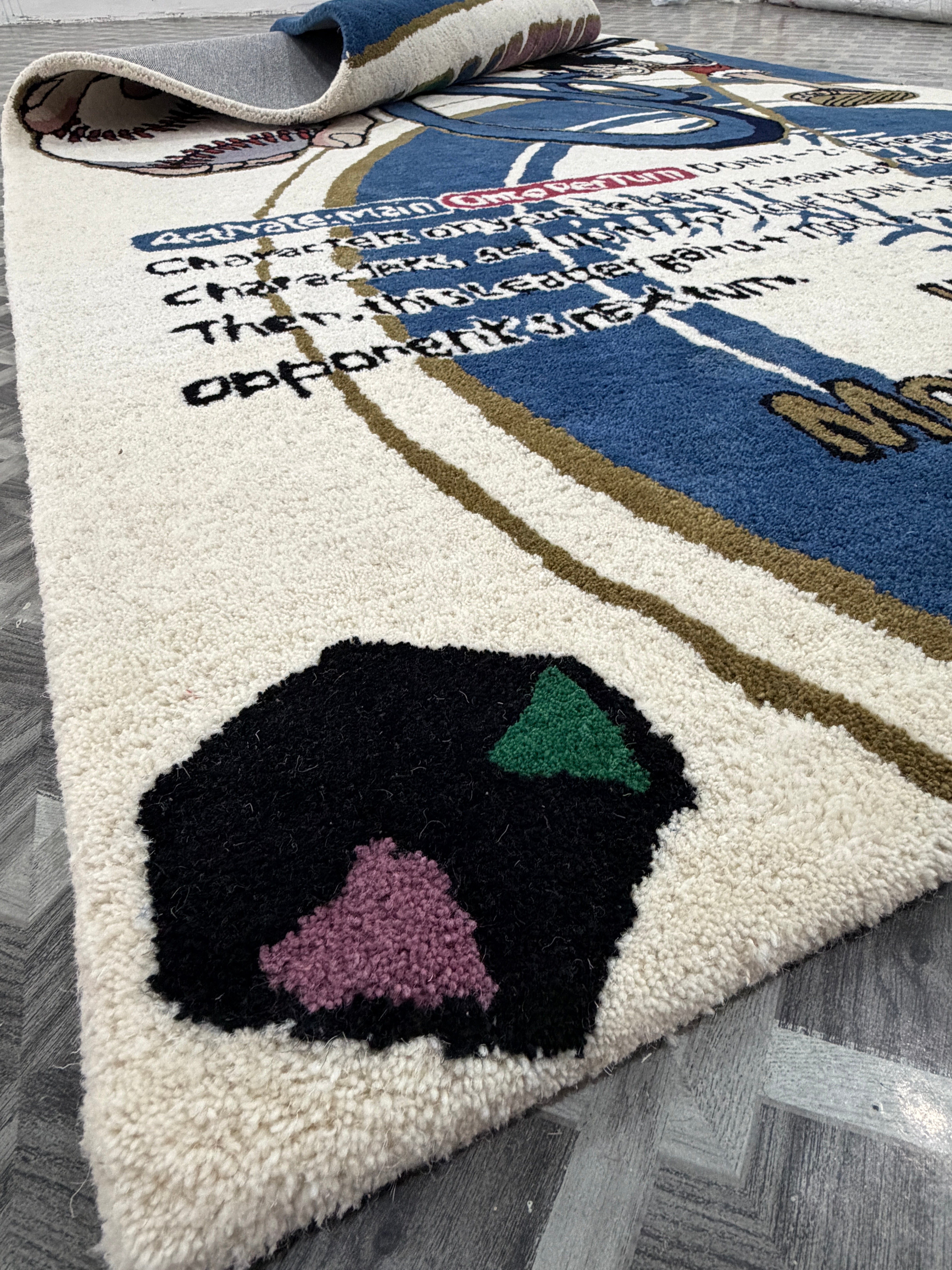 Anime One Piece Luffy Rug | Handmade Tufted Anime Carpet | Monkey D Luffy Decor | Pirate Room Rug | Manga Gift | Gaming Room Decor