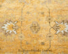 Hand-Knotted Oushak Wool Rug: Vintage Turkish Floral Area Rug
