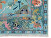 Handmade Oushak Wool Rug: Vintage Turkish Knot Area Rug, 8x10