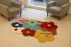 Handmade Wool Tufted Rug - Modern Floral Design 3x5 Area Rug for Cozy Spaces