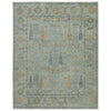 Handmade Oushak Wool Rug: Turkish Knot, Floral Design, 8x10 Area Rug