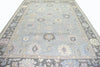 Hand-Knotted Oushak Wool Rug: Vintage Turkish Knot Design, 8x10 Area Rug