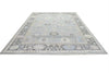 Hand-Knotted Oushak Wool Rug: Vintage Turkish Knot Design, 8x10 Area Rug