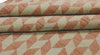 Hand-Knotted Oushak Wool Rug: Terracotta Pink Geometric Turkish Knot