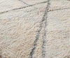 Handmade Wool Tufted Area Rug: Ivory Plush Geometric Design