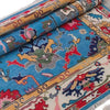 Handmade Oushak Wool Rug: Turkish Knot Area Rug, Dark Blue, 8x10