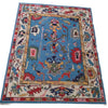 Handmade Oushak Wool Rug: Turkish Knot Area Rug, Dark Blue, 8x10