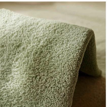 3D Curved Wool Tufted Rug: Abstract Texture, Modern Living Room Decor