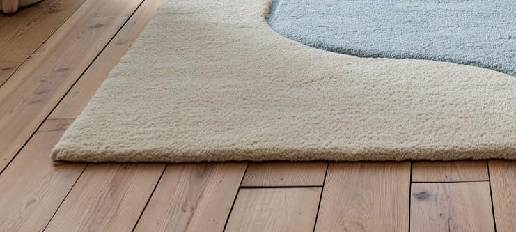 Handmade Sky Blue Wool Rug: Sports Theme Kids Playroom Carpet
