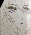 Handmade Anime Girl Wool Rug: Kawaii Pastel Decor