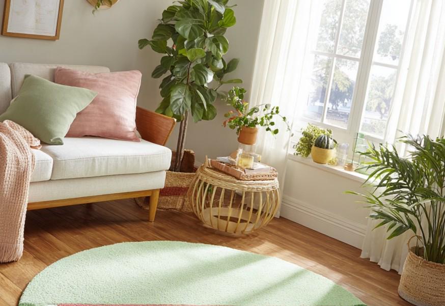 Handmade Wool Watermelon Rug: Tufted Kids Room Carpet