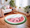 Handmade Wool Watermelon Rug: Tufted Kids Room Carpet