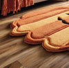 Handmade Wool Pumpkin Rug: Halloween Autumn Decor