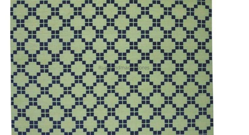 Vintage Oushak Wool Rug: Hand-Knotted Turkish Area Rug 8x10