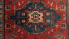 Hand-Knotted Oushak Wool Rug: Floral Medallion, Soft Hues, 8x10 Area Rug