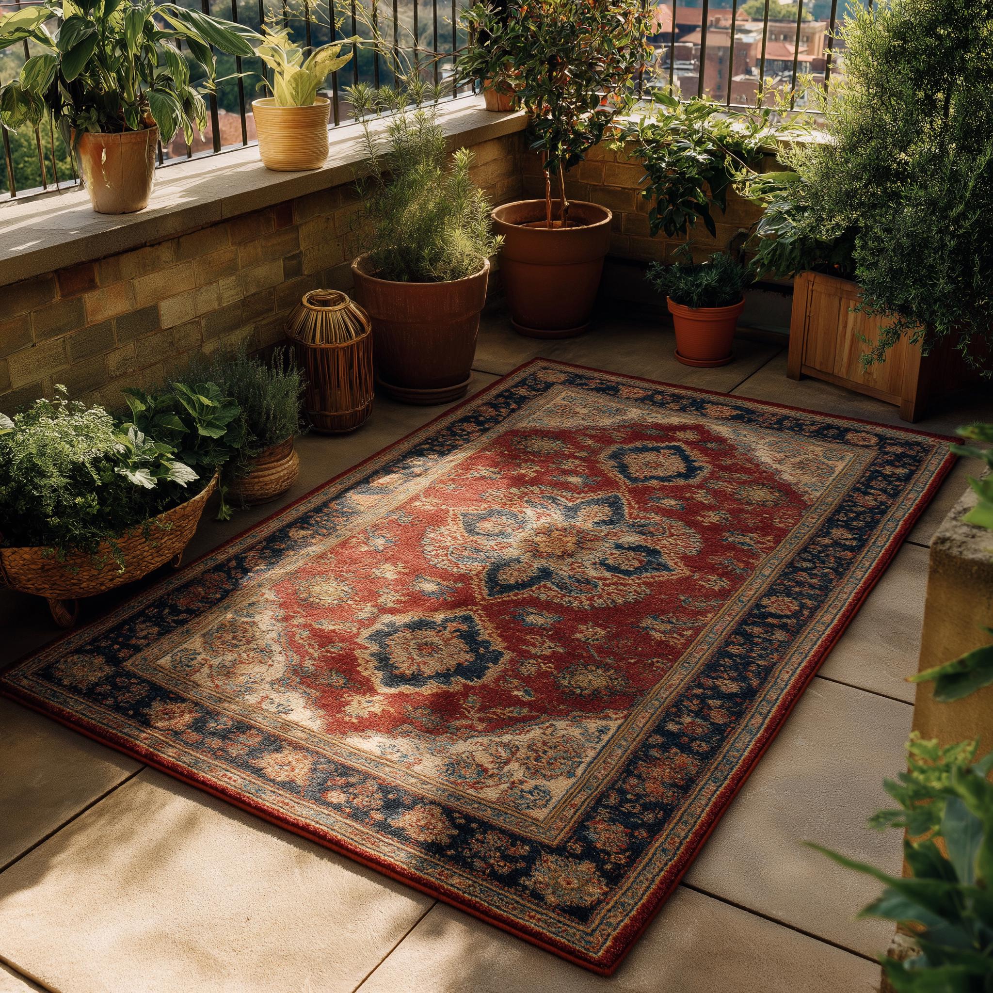 Hand-Knotted Oushak Wool Rug: Floral Medallion, Soft Hues, Size- 9x12 feet rug