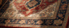 Hand-Knotted Oushak Wool Rug: Floral Medallion, Soft Hues, Size- 9x12 feet rug