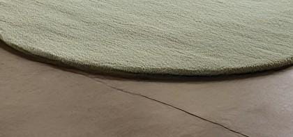 Hand-Tufted Wool Rug: Modern Abstract Design, Earth Wave Sculpture, 6x9
