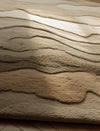 Handmade Wool Tufted Area Rug: 3D Textured Neutral Rug - 6x9