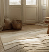 Handmade Wool Tufted Area Rug: 3D Textured Neutral Rug - 6x9