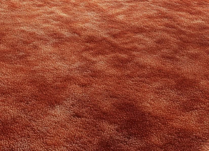 Hand-Tufted Maroon Abstract Area Rug: Modern Wool Carpet, 6x9