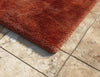 Hand-Tufted Maroon Abstract Area Rug: Modern Wool Carpet, 6x9