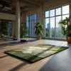 Colorful Tufted Wool Rug: Modern Floral Design, Handmade Carpet