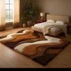 Hand-Tufted Shag Area Rug: Plush Bohemian Moroccan Style