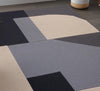 Handmade Wool Tufted Rug: Modern Geometric Design, 8x10 Living Room Rug
