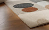 Handmade Wool Tufted Rug: Modern Geometric Design