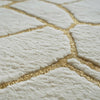 Handmade Wool Tufted Area Rug: Modern Beige Geometric Carpet