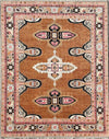 Hand-Knotted Turkish Area Rug 9x12: Boho Oriental Wool Carpet