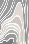 Handmade Tufted Wool Area Rug: Abstract Grey Beige Carpet