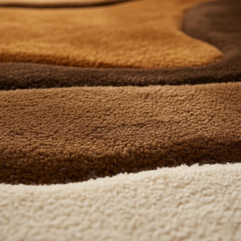 Hand-Tufted Shag Area Rug: Plush Bohemian Moroccan Style