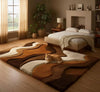 Hand-Tufted Shag Area Rug: Plush Bohemian Moroccan Style
