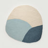 Handmade Tufted Beige Rug: Modern Boho Living Room Carpet