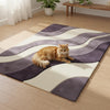 Modern Beige Plush Rug: Neutral Boho Living Room Carpet (5x8 feet)
