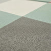 Handmade Wool Area Rug | Pastel Checkered Geometric, Scandinavian Decor