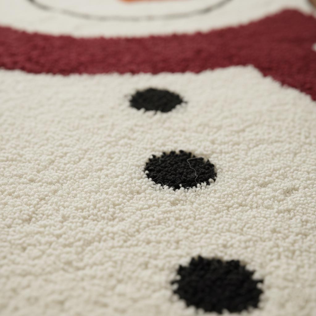 Tufted Snowman Rug | Christmas Holiday Decor, Kids Room