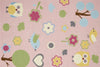 Pink Kids Rug – Owls, Birds & Floral Nursery Carpet