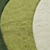 Modern Green Wave Wool Rug | 3D Tufted Abstract Area Rug