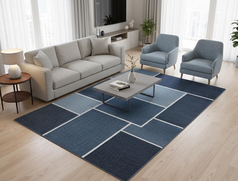 Modern 3D Wave Rug | Soft Thick Carpet, Custom Size