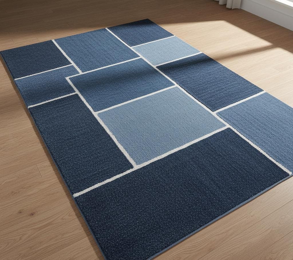 Modern 3D Wave Rug | Soft Thick Carpet, Custom Size