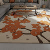 Retro Wavy Tufted Rug: 3D Groovy Pattern, Custom Size Handmade Carpet