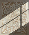 Beige 3D Area Rug | Textured Abstract Coral Design