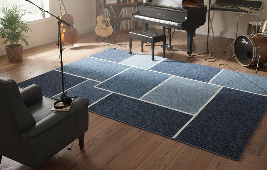 Modern 3D Wave Rug | Soft Thick Carpet, Custom Size