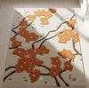 Retro Wavy Tufted Rug: 3D Groovy Pattern, Custom Size Handmade Carpet