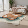 Abstract Wavy Tufted Rug – Earth Tone Organic Decor